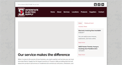 Desktop Screenshot of interstateelectricsupply.com